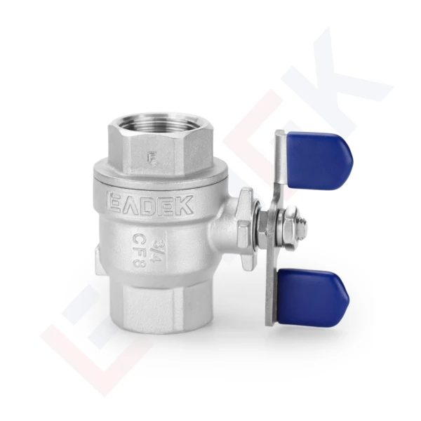 Female Butterfly Handle Ball Valve high quality